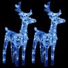 VidaXL 2x Christmas Reindeer 80 LED Illuminated Reindeer Holiday Decoration Christmas Ornament Party Decoration Home Indoor 342680