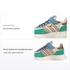 Originals Retropy F2 CF EL Classic Sweat-Absorbing Low-Top Casual Shoes Kids Sneaker Wonder-White Miracle-Brown Light-Turf-Green JR7991