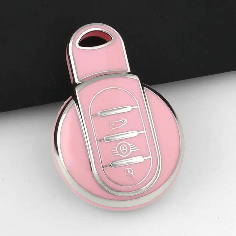 New Tpu Car Key Shell Fob Cover Keychain For Bmw Mini Cooper S One Jcw F54 F55 F56 F57 F60 Clubman Countryman Key Case Protector