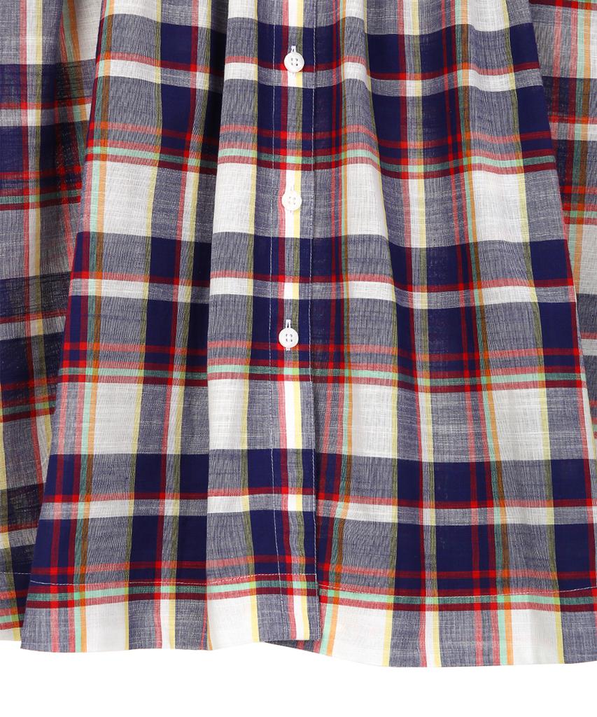 BROOKS BROTHERS Cotton Madras Shirt Dress (Multi) (Bbdzwm68227Es)