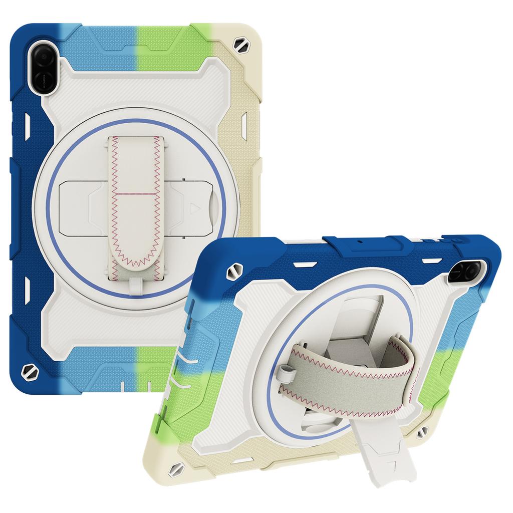 For Honor Pad X9/X8a Case Kickstand Hand Strap PC+Silicone Tablet Cover