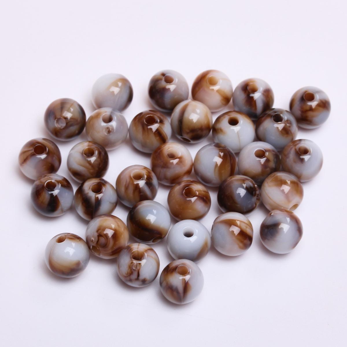 

Свободные бусины ручной работы Бисероплетение Аксессуары для изготовления ювелирных изделий 8 мм Мода Эффект облаков 30 шт. Браслет Ожерелье Аксессуары Имитация нефритового камня Смола Круглый Style2 8mm 30Pcs