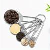 5pcs/set, Stainless Steel Measuring Cups and Spoons, Baking Tool Set with Scale