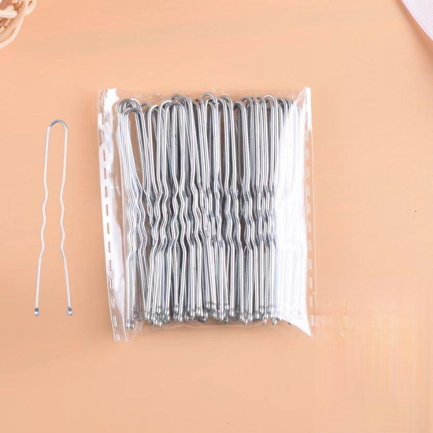 Simulated Pearls U-shaped Hair Pins Handmade Metal Clip Pins Women Girls Bridal Hair Accessories Wedding Hairstyle Design Tools