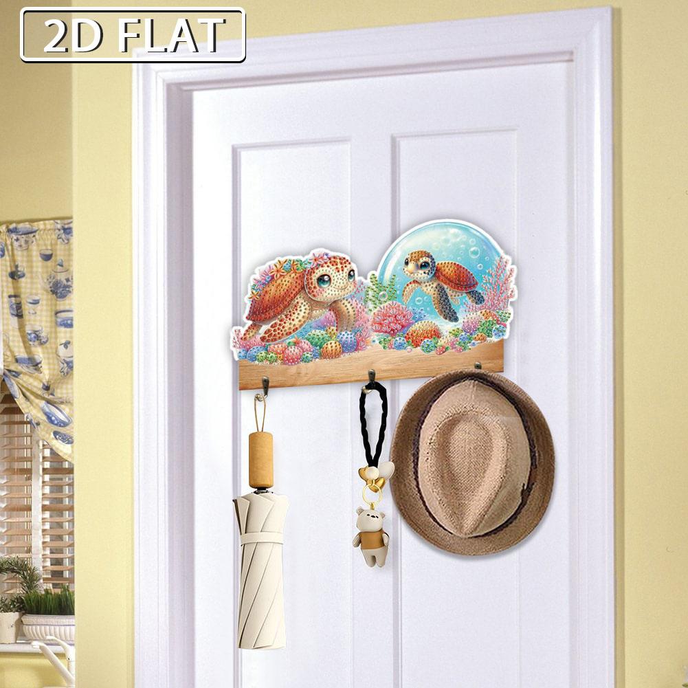 Animal Patterns DIY Diamond Art Hanging Hooks Diamond Art Craft Wall Hooks for Wall Decoration and Space-Saving Storage