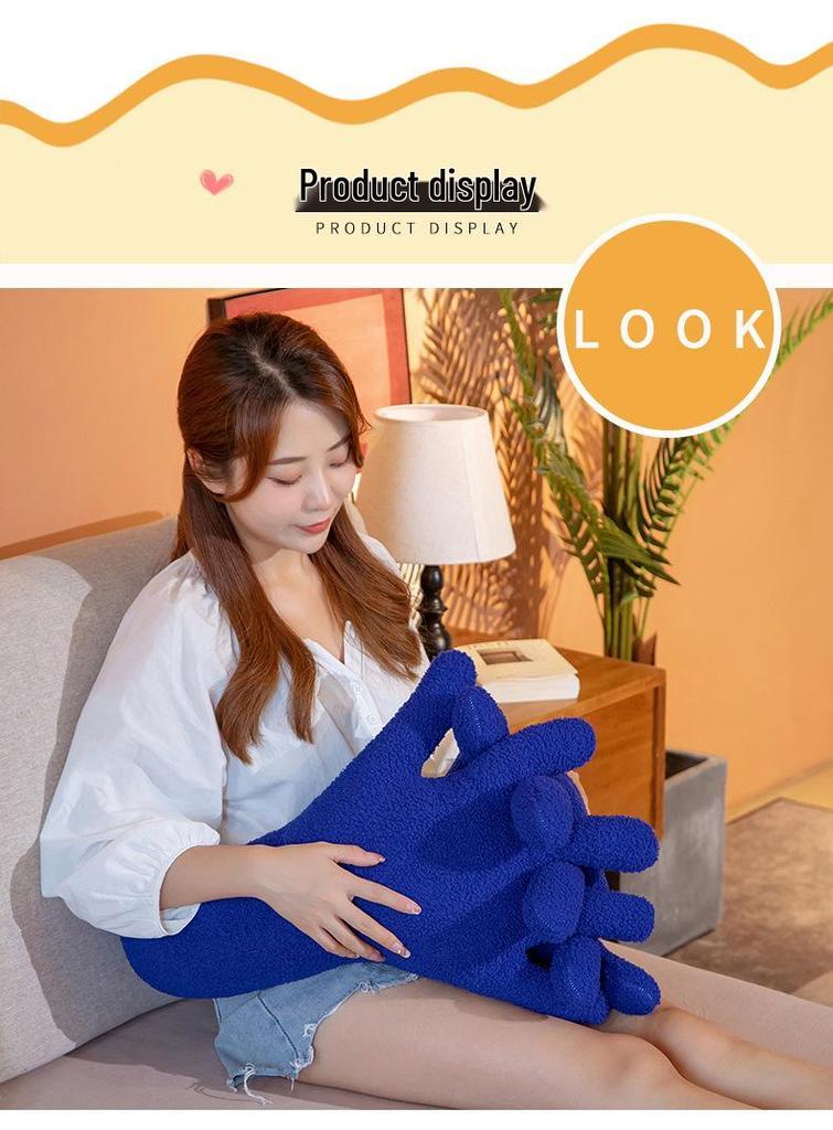 Colorful Striped Boyfriend Hug Pillow - Valentine's Day Plush Toy Gift for Girls