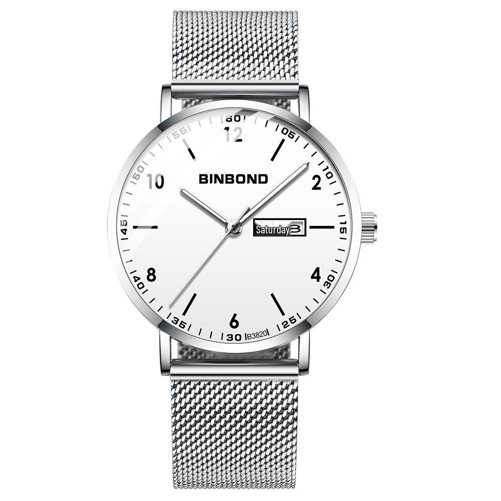Men's Waterproof Ultra-Thin Quartz Watch - Automatic Mechanical, Trendy for Junior High Students