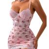 Sexy pajamas pure desire small floral suspender skirt lace nightdress summer pajamas thin loungewear women