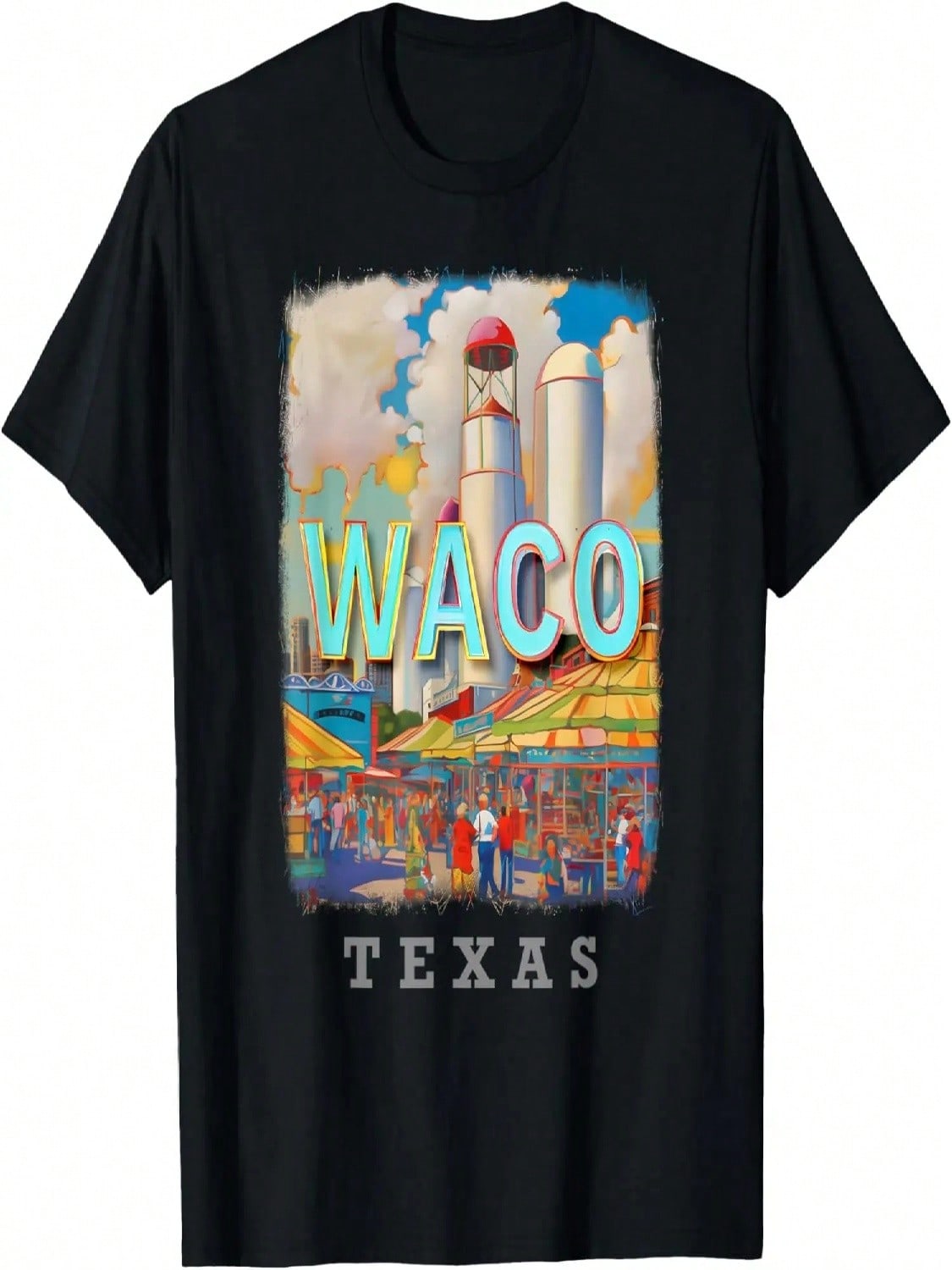 Футболка Waco Texas TX Magnolia Silos SD884 S разноцветный