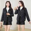 Down Cotton Clothes Autumn and Winter Fashion Stand-up Collar Casual Slim-fit Warm Jacket Cotton Clothes