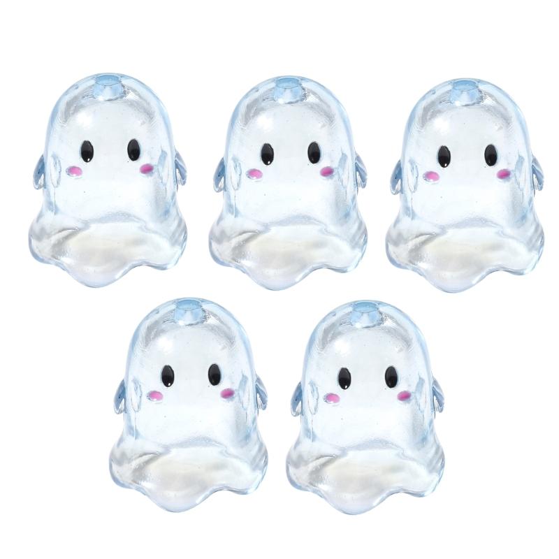 5 Pack Acrylic Specter Shape Beads Clear Handmade Beads Bracelet Craft Finding for Jewelry Making Crafting and Decorations
