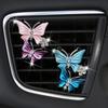 Ambientador Borboleta Car-styling Perfume para Carro Cheiro Natural Ar Condicionado Borboleta Diamante Aromaterapia Decoração Clipe