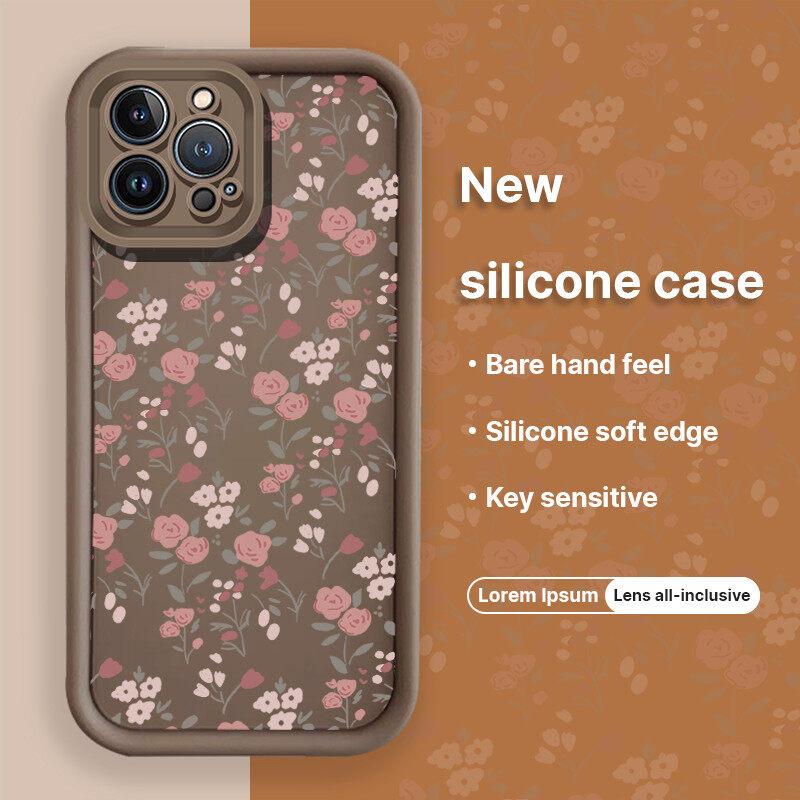 Small Flower Rose Case for Motorola Moto Edge 40 Neo 50 Fusion Pro G85 G54 5G G34 G24 G14 G32 G52 E32 Cover Soft Couqe Silicone