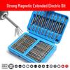 Electric Drill & Bit Tool Set: Phillips, Slotted, Hex, Triangle, Torx & Irregular Bits