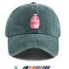 pc RoUnisextic Sweet Cupcake Print Trucker Hat Comfortable Breathable Fashionable Beautiful Cartoon Game Black Classic Papa Hat Mo