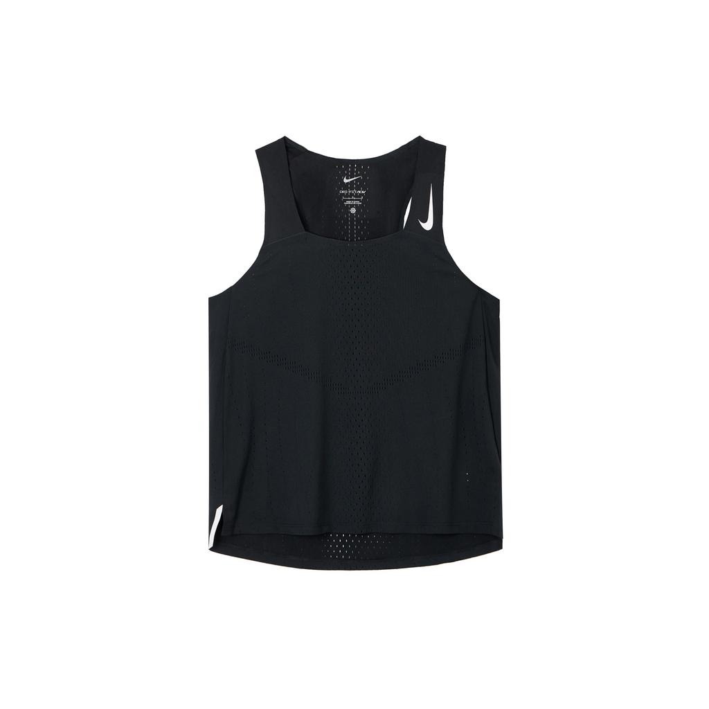 Nike Dri-FIT ADV Solid Knit Sleeveless Round Neck Sports Tank Top Women Tops Black DM7552-010