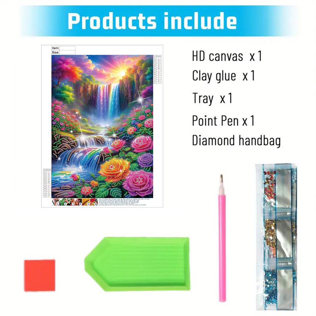 Scenery Partial DIY 5D Special Shaped Drill Diamond Painting Gem Art for Adults/Beginners Gift Idea Home Decor 30x40cm