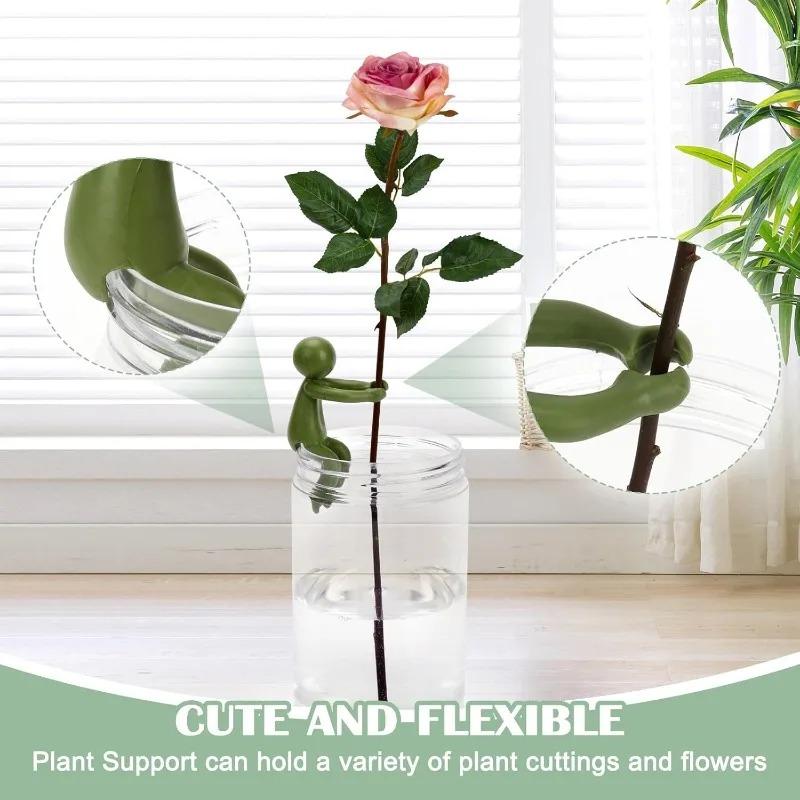 Cute Succulent Plant Stand 3 PCS Plastic Support Stake Mini Flower Pot Holder Indoor Bracket Set Fairy Garden Decor Accessory