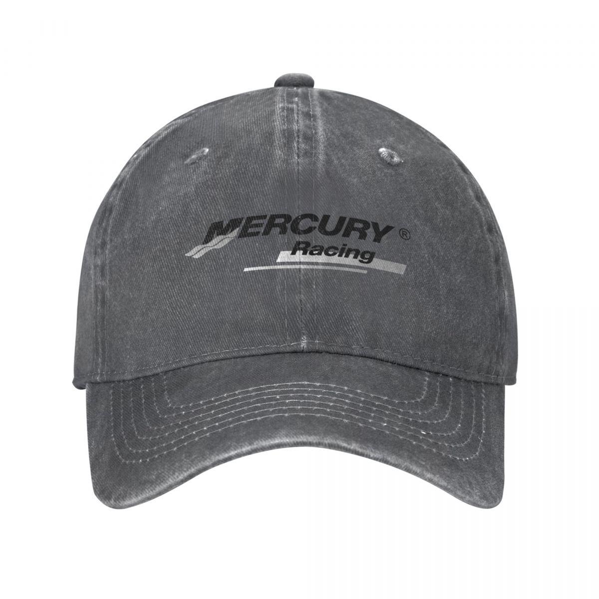 

Модна бейсболка з логотипом Mercury Racing, унісекс, джинсові головні убори, літні головні убори, літні шапки, шапка One Size