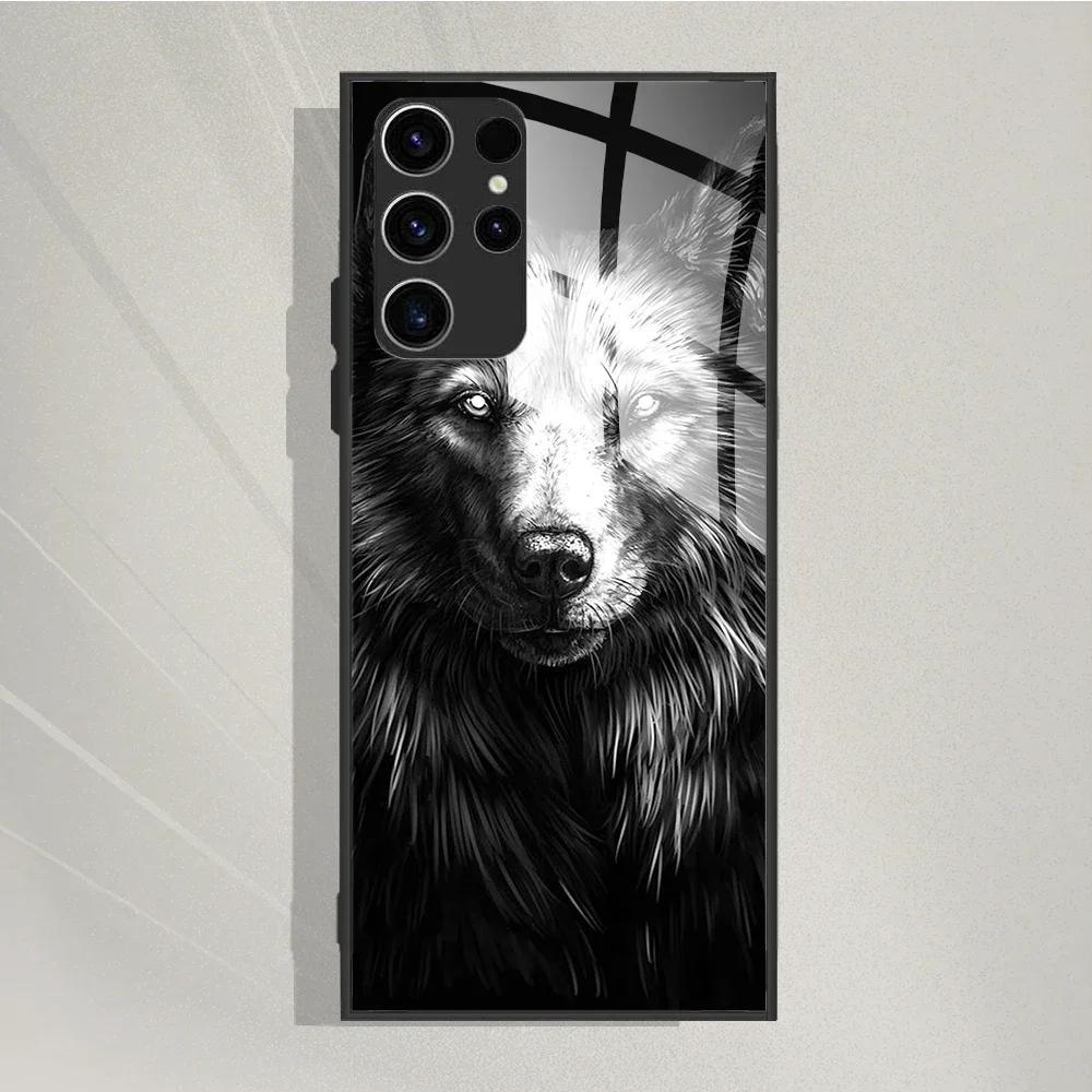 For Samsung Galaxy S25 Ultra Case Tempered Glass Case Cool Painted Phone Cases For Samsung S25 Ultra Cover S25ultra 5G Fundas