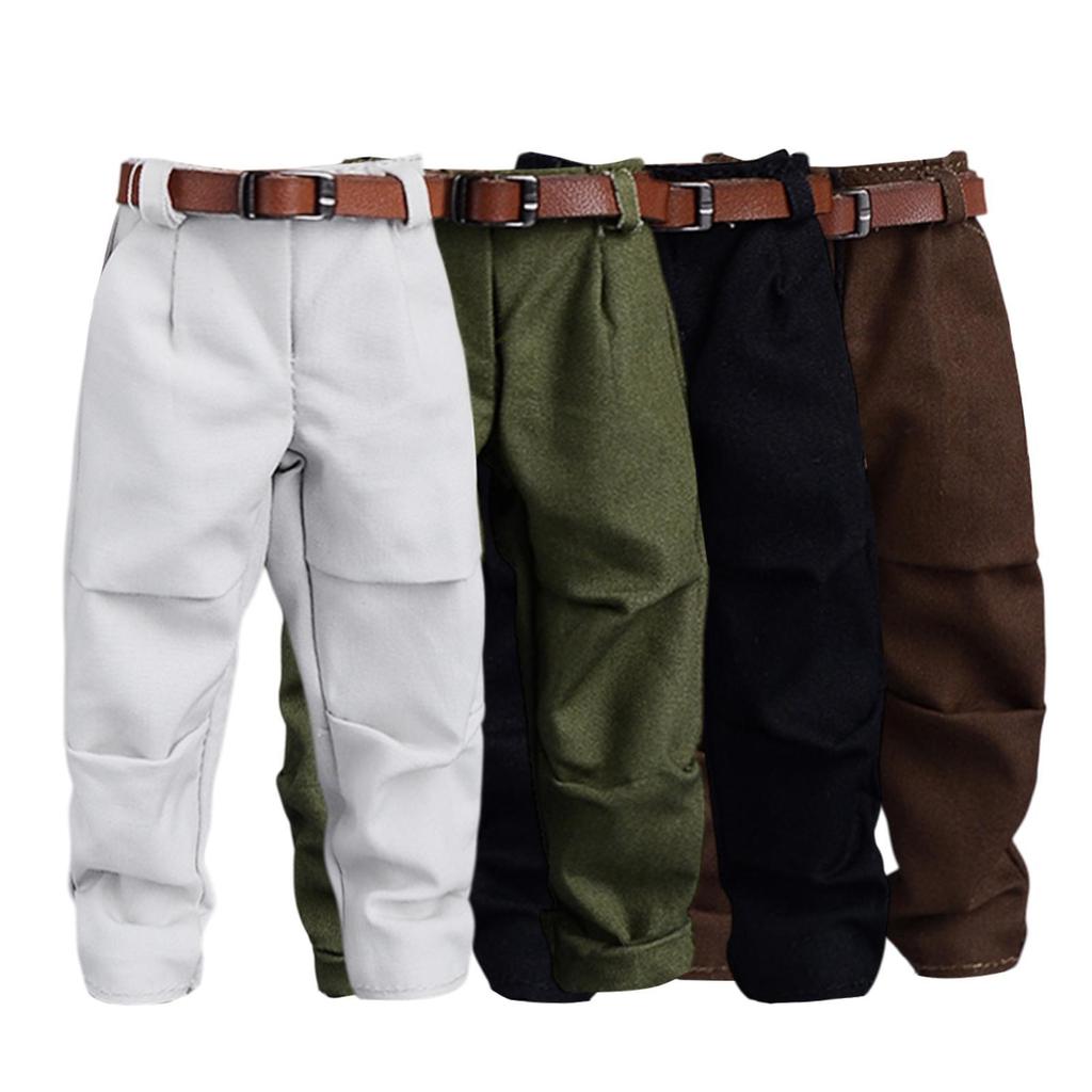 1/12 Doll Pants And Belt, , Action Figures Clothing, for 6 '' Male Costume