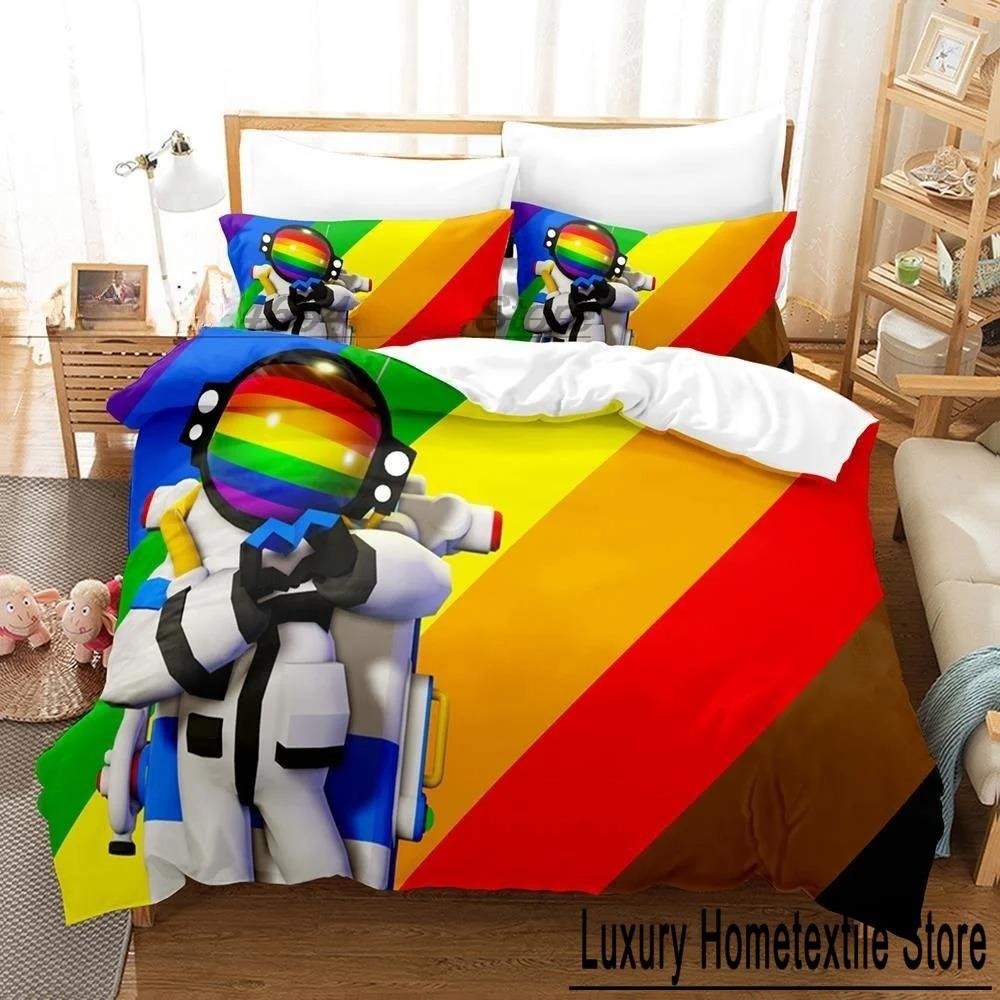 

3D Print bed sheet set Astroneer Bedding Set Single Twin Full Queen King Size Bed Set Teenager Bedroom Sheet sets Home Textiles Tool 70x133cm 2pcs