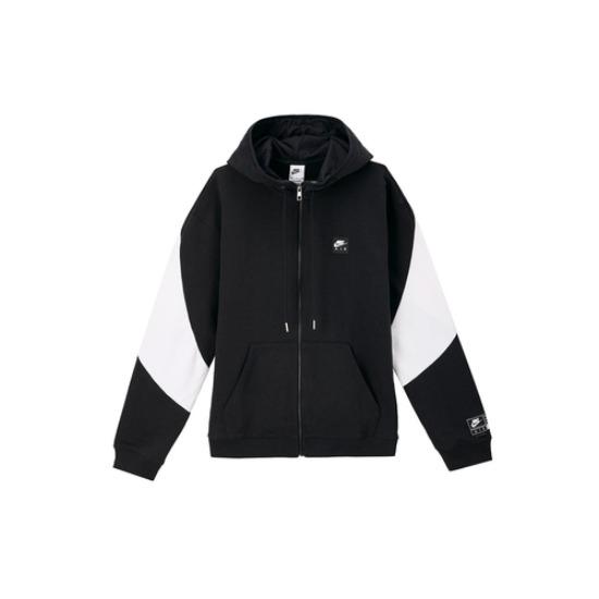 Nike Мужская толстовка с капюшоном на молнии из флиса Air HJ0637-010 EU L чёрный