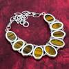 Collana in argento sterling massiccio 925 con occhio di tigre regolabile, collana a catena fatta a mano con pietre preziose, regalo per la mamma, gioielli antichi