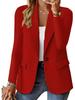 2024 WISH Women's Autumn Long Sleeve Solid Cardigan Blazer