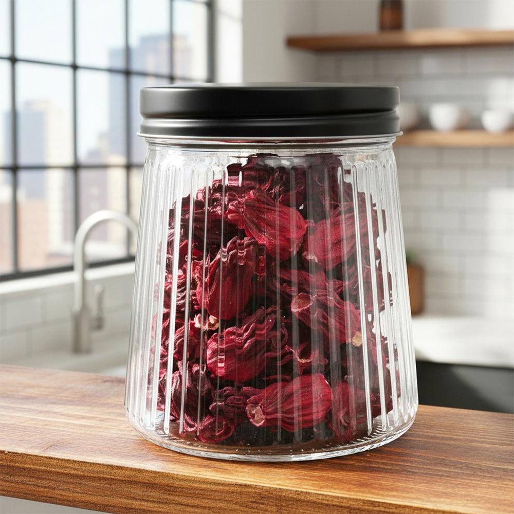 Glass Containers For Loose Products With Lid 700 Ml 3 Pcs.