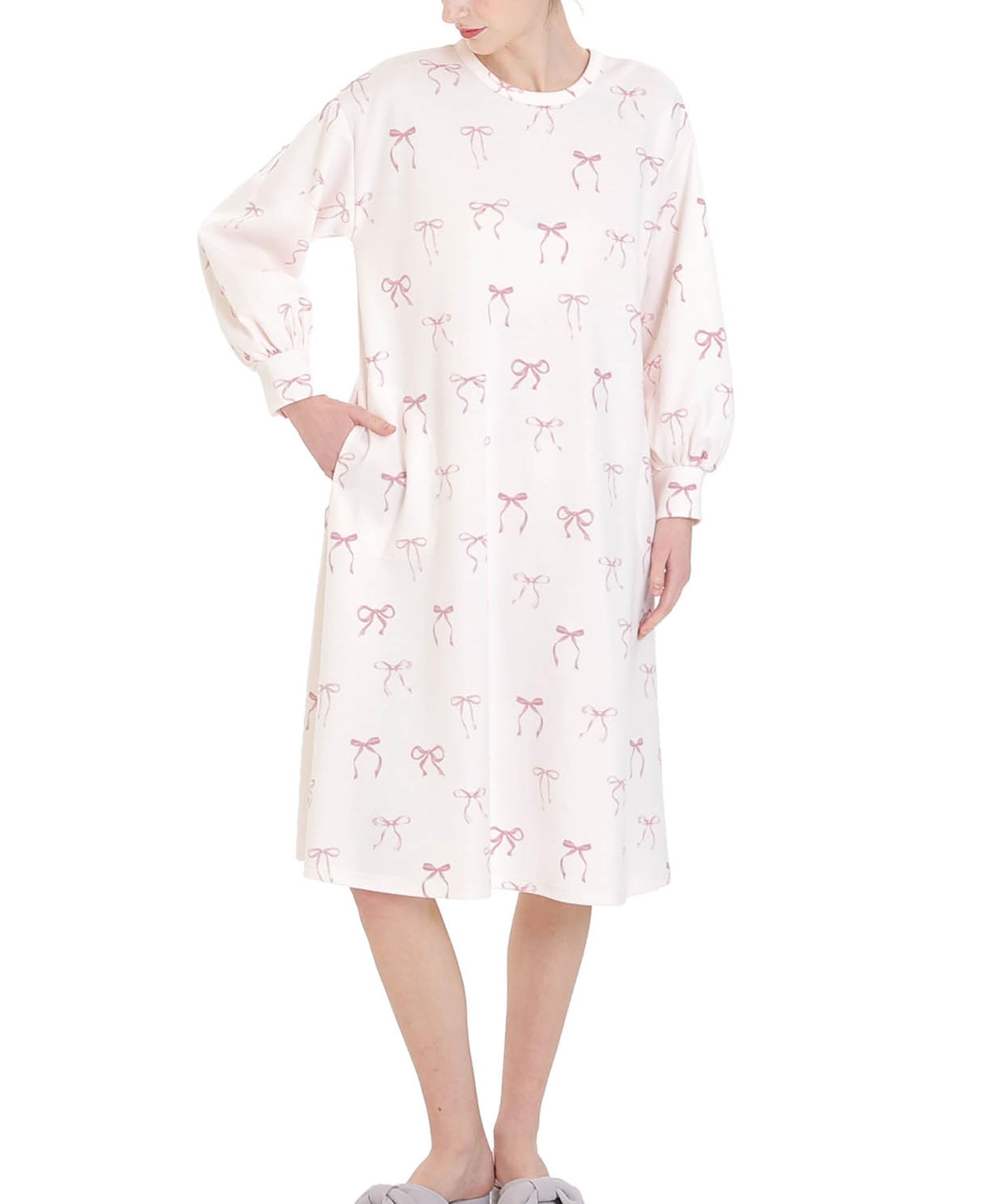 

Air Knit Ribbon Dress [Narue]