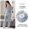 Pajamas Women'S Winter Coral Fleece Three-Layer Padded Cotton, Thickened And Velvet Winter Thermal Padded Jacket Can Be Worn Outside Loungewear Set