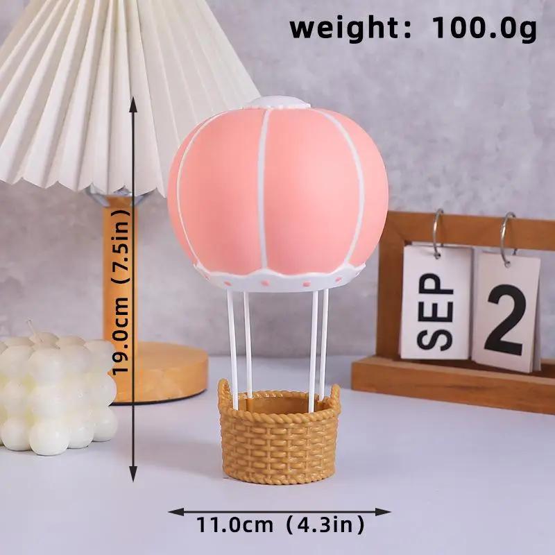 Blue Pink Hot Air Balloon Cake Topper Gender Reveal Party Cake Decoration Kids Boy Girls Birthday Party Supplies Baby Shower