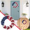 Independence Day Wreath for Front Door America Flag Patriotic Wreath 4th of July Patriotic Garland Home Office Wall