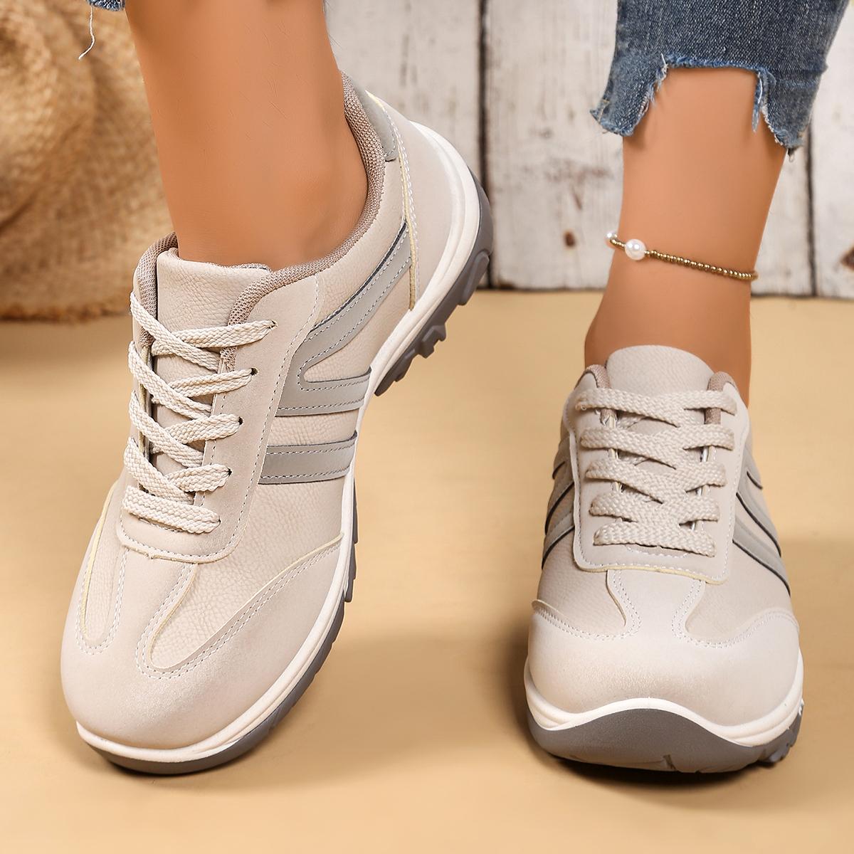 

Fashion Women Sneakers 2025 New Autumn Large Size Casual Women Shoes Lightweight Simple Designer Style Sneakers Women Zapatos De Mujer 42 серый