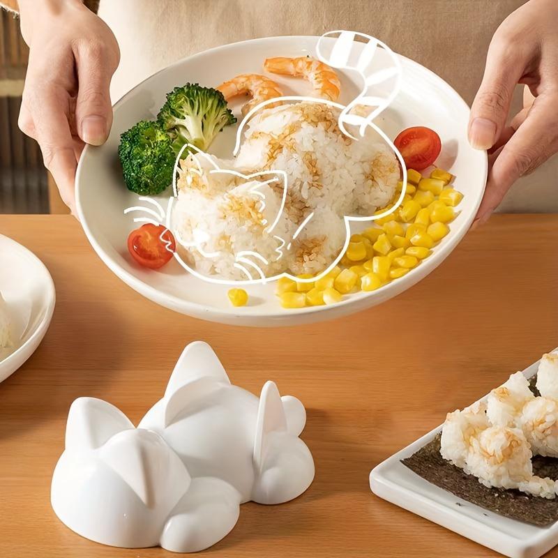 

Cute cat-shaped sushi&Potato puree mold - Food-safe plastic Suitable for kitchens and restaurants