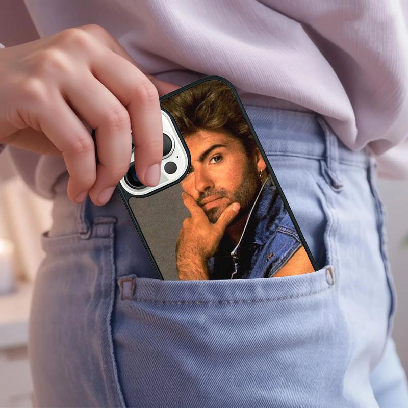 George Michael Handsome Singer Phone Case For iPhone 17 Air 15 16e 14 13 Pro Max Coque 12 11 Pro Max PLUS cover