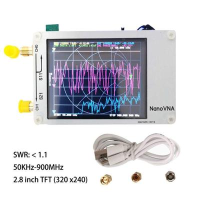 2.8ft 50khz -900mhz Nanovna Vector  Network  Analyzer  Kit Antenna Shortwave Mf Hf Vhf Portable