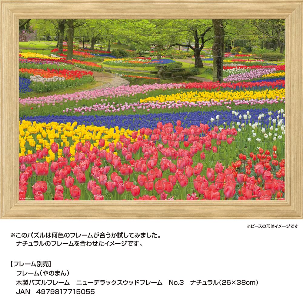 Yanoman [Made In Japan] 108-Piece Jigsaw Puzzle, Large Pieces, Japanese Landscape: Blooming Showa Memorial Park, Tokyo (26x38cm), 01-2090, Includes