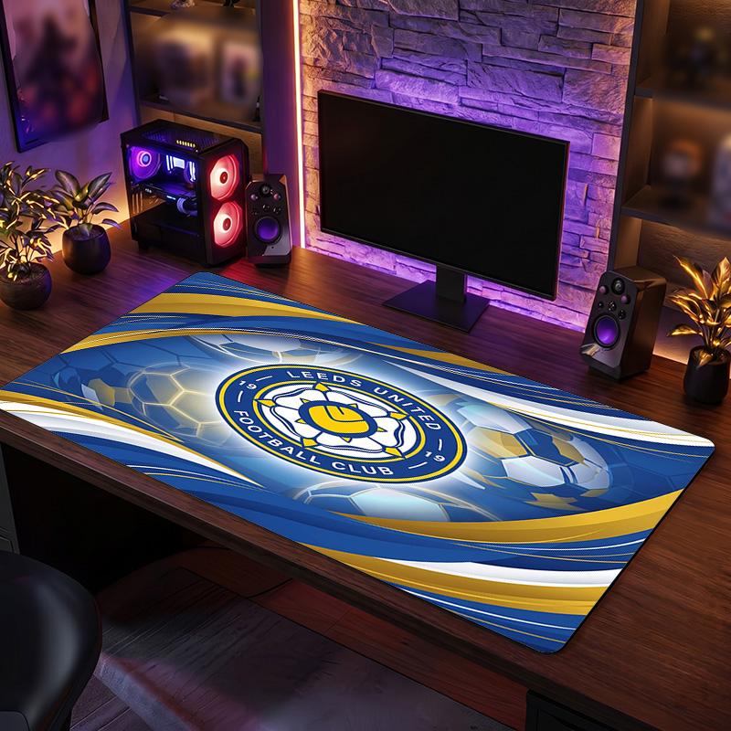 Tappetino Mouse Grande Stampa Leeds United Football, Tappetino Esteso Antiscivolo per Scrivania da Gioco per Ufficio Casa