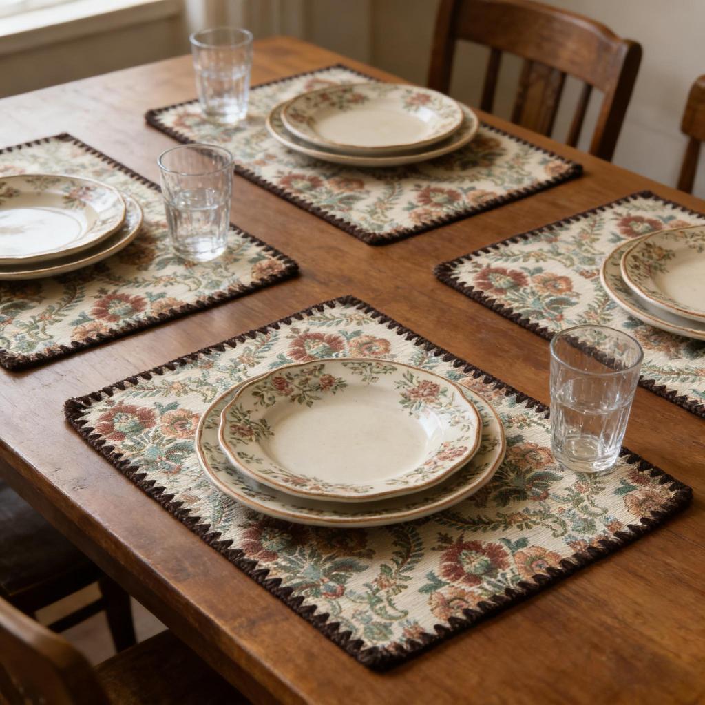 30x45cm Cotton Linen Placemats Placemats Dining Table Reusable Linen Placemats Woven Cloth Place Mats Cotton Table Mats