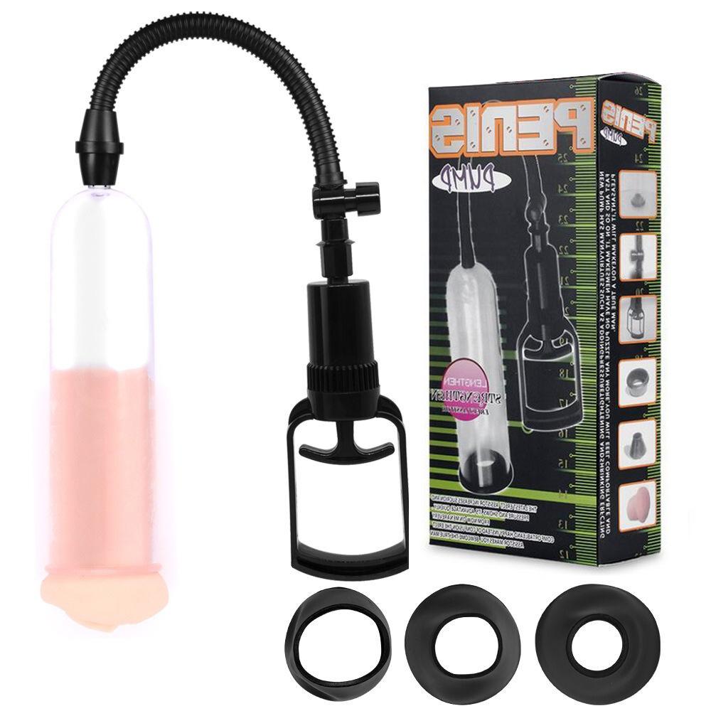 Penis Enlargement Pump for Men with Long & Short Sleeves – Erection Support Sex Toy for Men Penis Extender