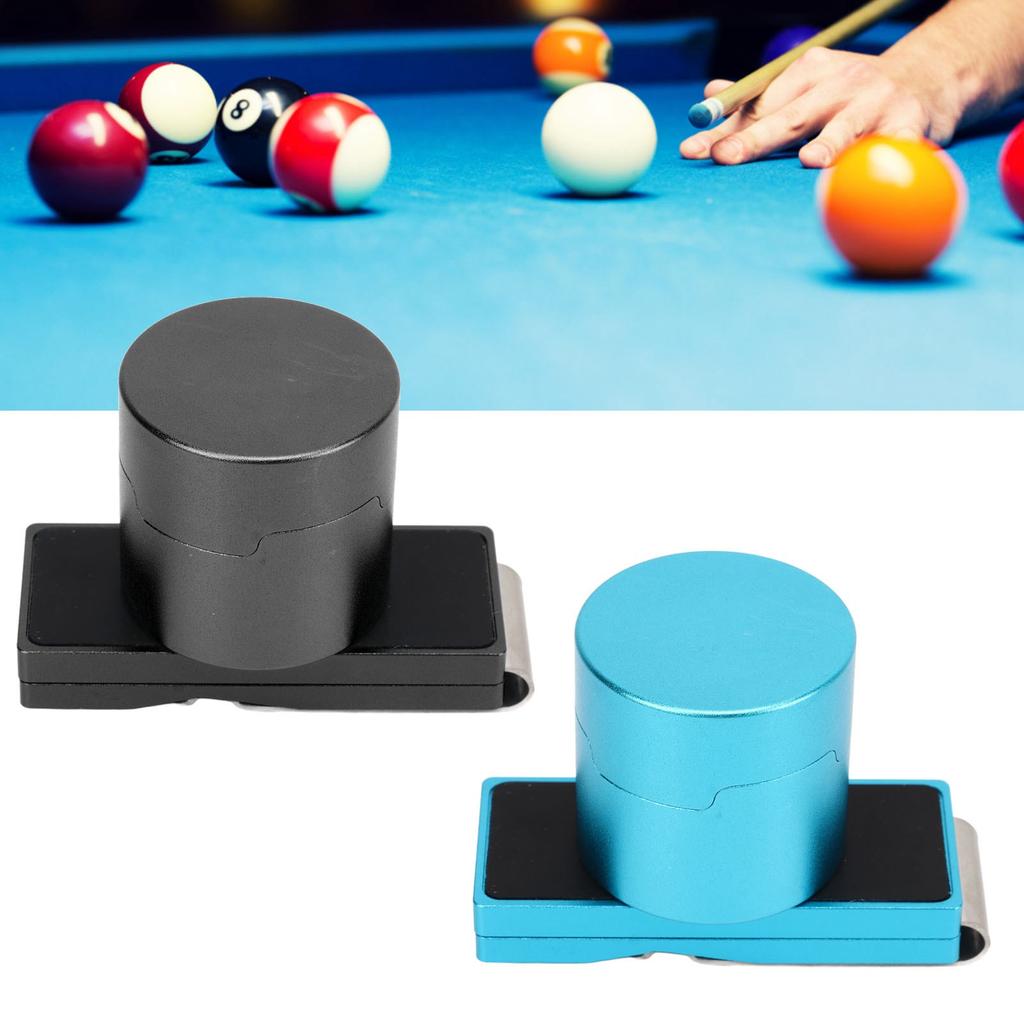 Billiard Chalk Storage Case Protective Professional Magnetic Billiard Chalk Holder Aluminium Alloy with Fixed Clip for Outdoor