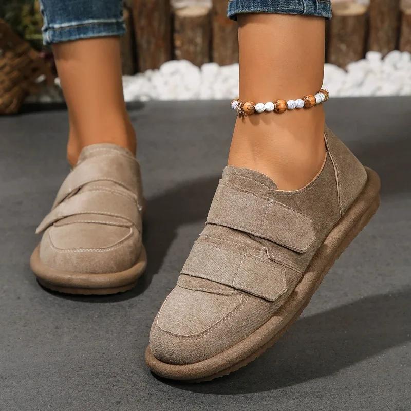 Fashion Spring and Autumn Fashion Women's Shoes 2024 High Quality Solid Color Round Toe Low Heel Comfortable Women's Flat Shoes