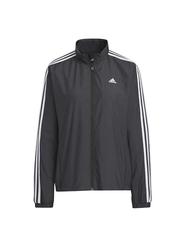 Adidas IEH75 Jersey Regular Fit Windbreaker Size Men's 3-Stripes Top, Jacket, Black/White (IK9860), J/M