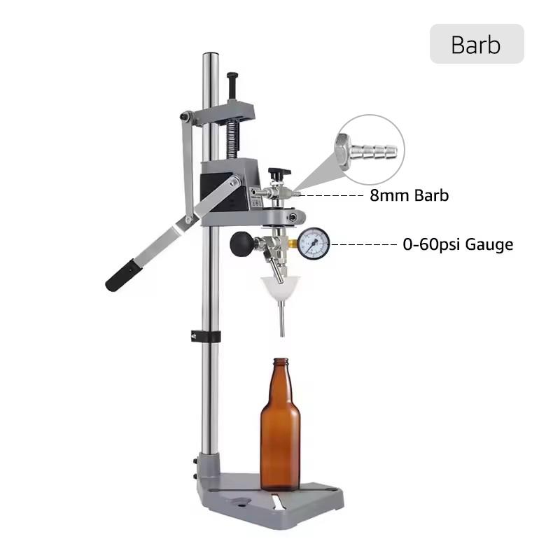 Beer Bottle Filling Station With Pressure