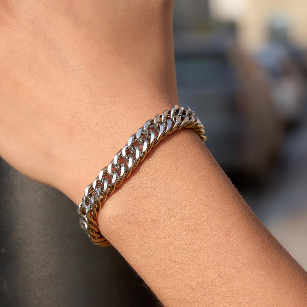Yori Fashion Exquisite Basic Cuban Chain Bracelet for Women Rust Proof Personalized Charm Wrist Jewellery New Gift