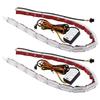 Yellow Light Bar 2pcs 6000K Waterproof White Durable