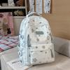 Schoolbag cute high-value backpack large-capacity junior high school student college bag female simple lightweight versatile travel backpack