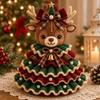 Cartoon Crochet Animal Christmas Tree Kit Christmas Crochet Handmade Toy  Christmas Decor